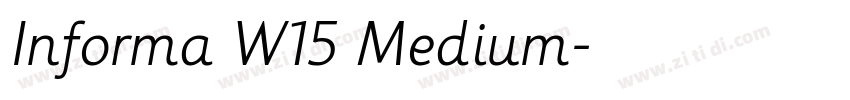 Informa W15 Medium字体转换 Informa W15 Medium字体转换